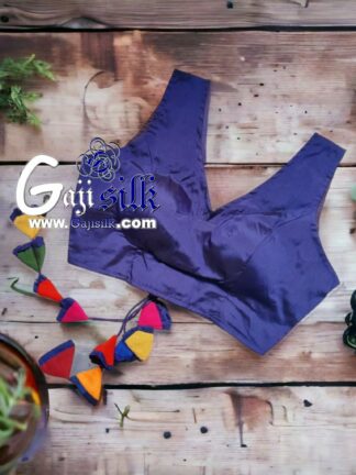 Violate Plain Gaji Silk Blouse