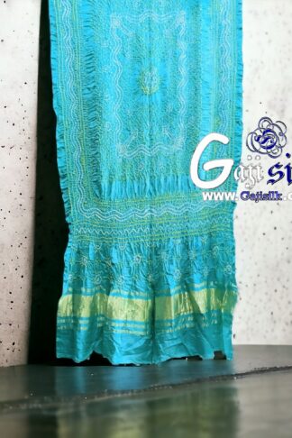 Sky Bandhani Chandrakhani Dupatta Pure GajiSilk