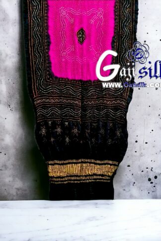 Black Pink Bandhani Chandrakhani Dupatta Pure GajiSilk
