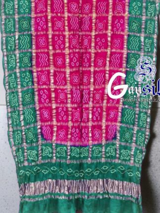 Rama Rani Bandhani Gharchola Dupatta Pure GajiSilk
