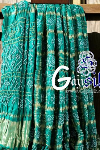 Rama Gharchola Bandhani Saree Pure GajiSilk