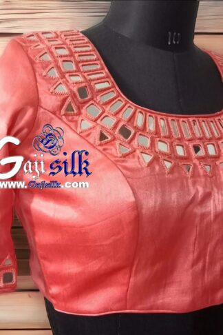 Pitch Handwork Kutchi Work Gaji Silk Blouse