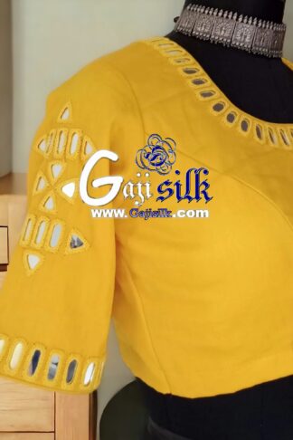 Mango Handwork Kutchi Work Gaji Silk Blouse