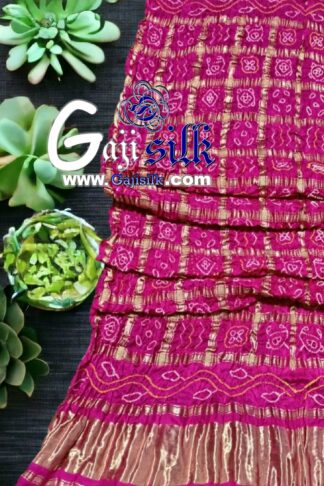 Rani Bandhani Gharchola Dupatta Pure GajiSilk