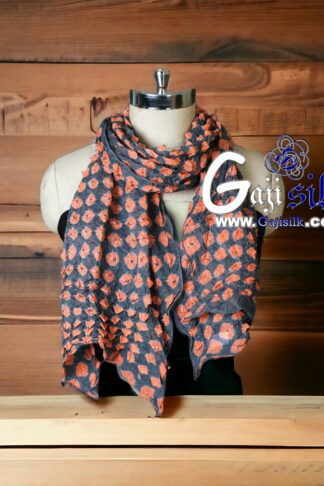 Bandhani Stole Designer Pure Gaji Silk 23