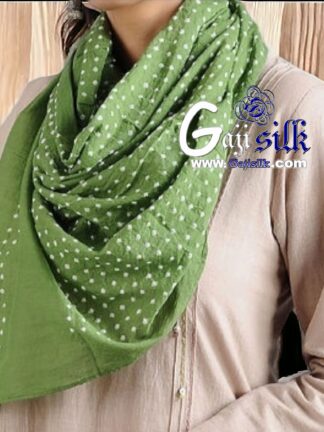 Mehendi Stole Designer Pure Gaji Silk