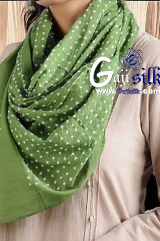 Mehendi Stole Designer Pure Gaji Silk