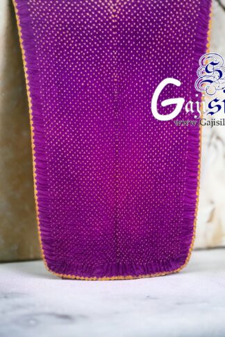Magenta Rai Dani Bandhani Dupatta Pure GajiSilk