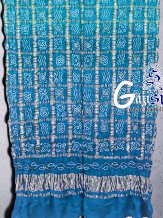 Sky Bandhani Gharchola Dupatta Pure GajiSilk