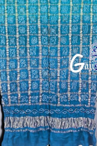 Sky Bandhani Gharchola Dupatta Pure GajiSilk