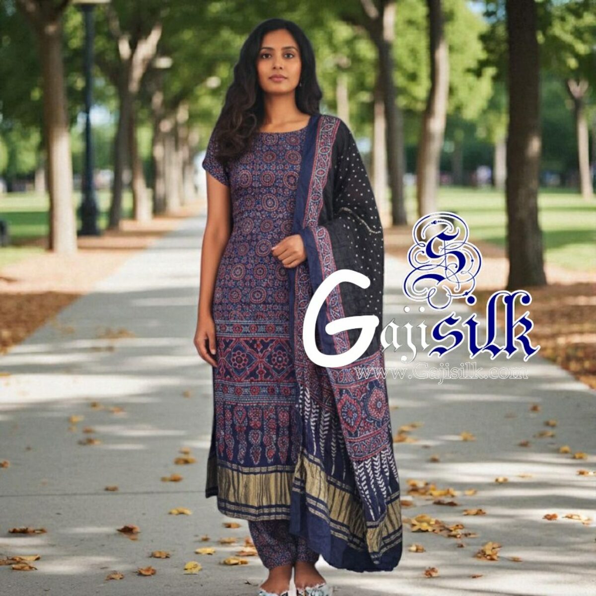 gaji silk dress material GANGA DALLIS 3104 PURE BEMBERG SILK DRESS MATERIAL