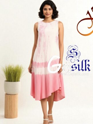 Pitch Shibori Kurti Gaji Silk Arfat Khatri Designer