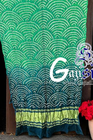 Rama T Blue Bandhani Dupatta Wifi Design Pure GajiSilk