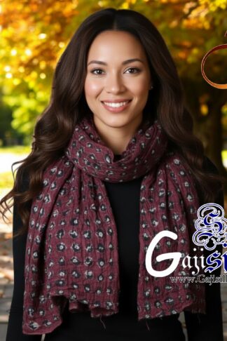 Brown Bandhani Stole & Scarf In Gaji Silk